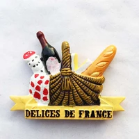 qiqipp french flavor tourist souvenirs local specialty snacks magnetic stickers refrigerator stickers