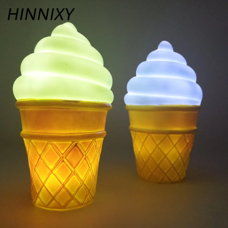 Hinnixy 3D светодиодный игрушечный светильник для мороженого красочный детский