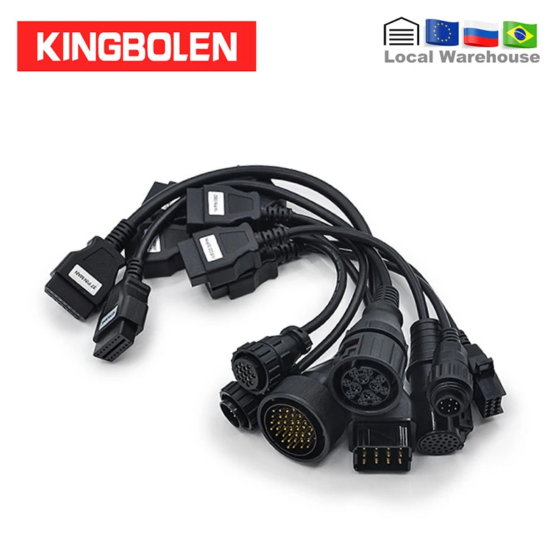 Грузовые Кабели для CDP TCS PRO PLUS Multidiag pro MVD 8 шт. кабели для грузовиков OBD 16pin разъем диагностического инструмента
