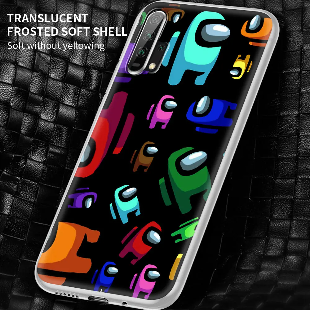 

Trendy Game Among Us Soft Case For Huawei Honor 9C 9X 8X 8S 8A Play 9A 10 Lite 20 Pro 30i 20e 20S Silicone Cover Coque Fundas