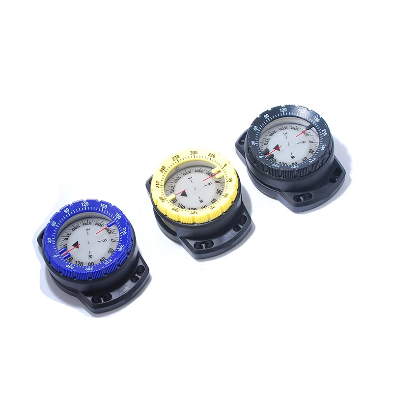 

Underwater Compass Scuba Diving Navigation Compass Portable 50m Waterproof Luminous Dial with Wrist Strap