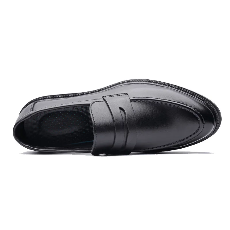 Lightweight Slip-On Formal Shoes for Men Moc Toe Casual Cushioned Comfort Penny Loafers Soft Leather Moccasin Size 6~10 | Обувь