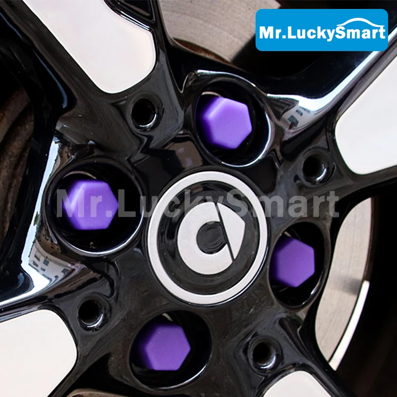 Автомобильная гайка на колесо Силиконовая Защитная крышка для Mercedes Smart 453 Fortwo Forfour