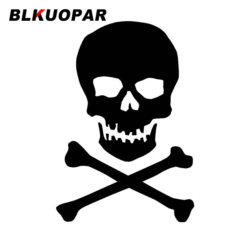 

BLKUOPAR for Bones Skull Car Sticker Funny Occlusion Scratch Decal Waterproof Windshield Refrigerator Motorcycle Car Styling