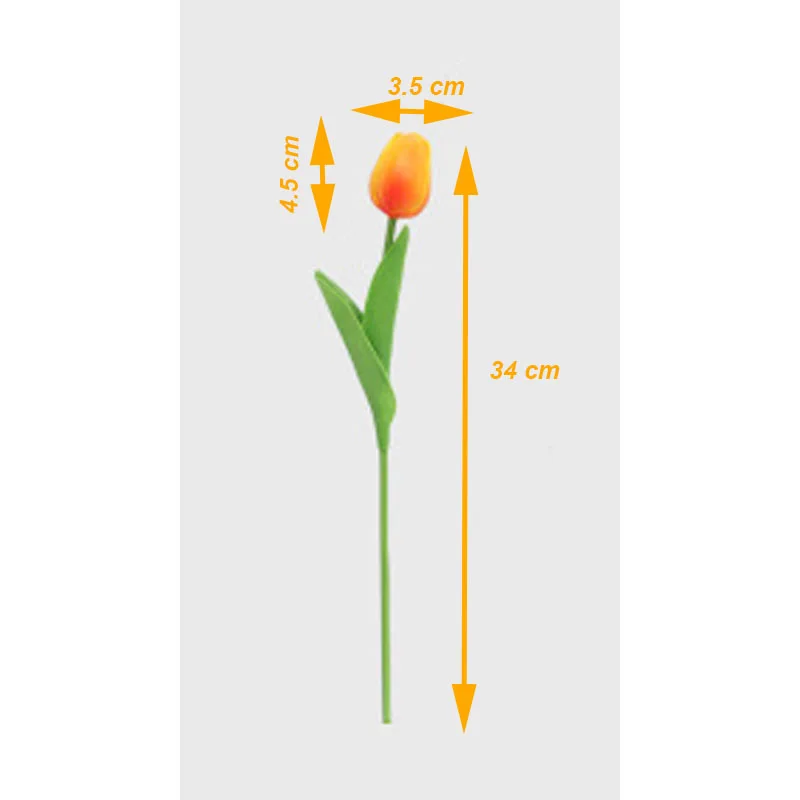 

5Pcs Tulip Artificial Flower Real Touch Artificial Bouquet Fake Flower For Gift Wedding Decoration Flowers Home Garden Decor