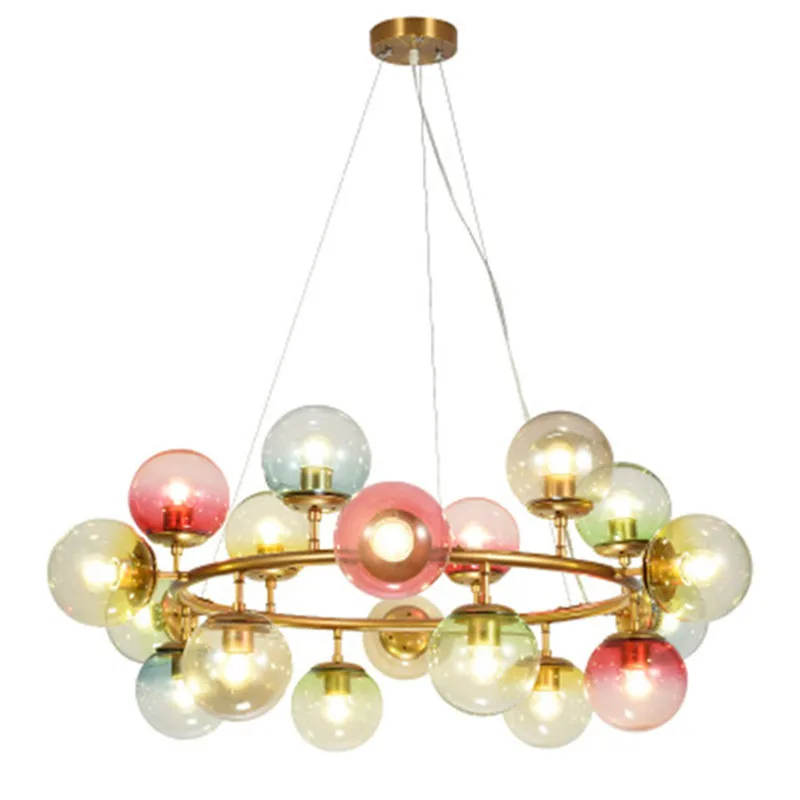 Новинка 2019 стеклянная сфера в скандинавском стиле лампа с креативными