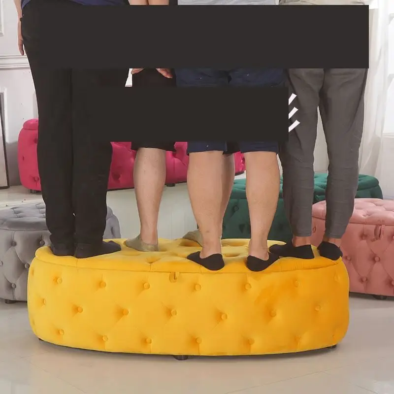 Mueble винтажный столешница для дивана ног шкафчик хранения обуви из алюминия Poef