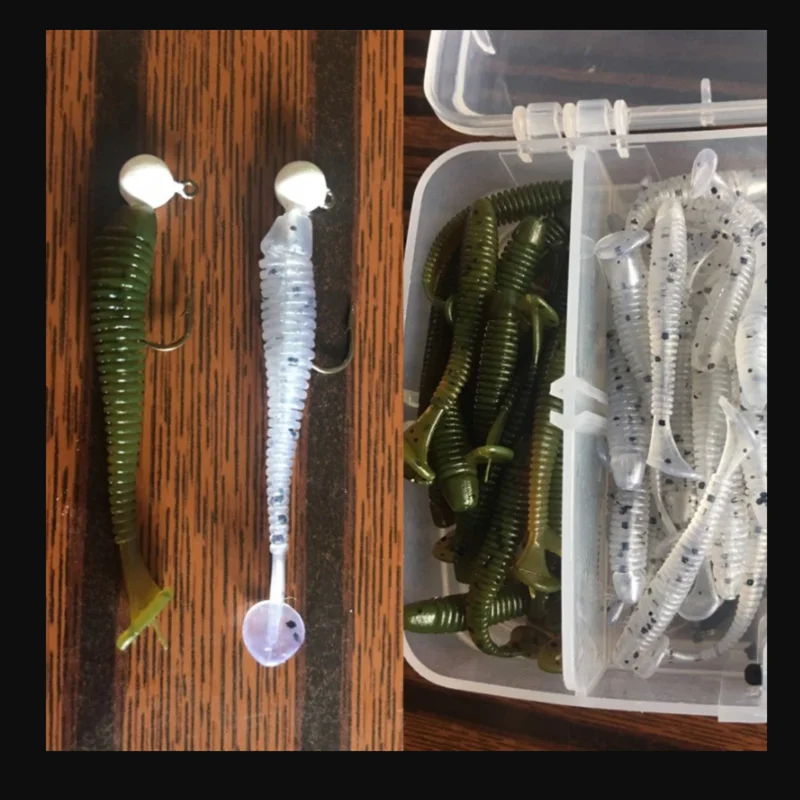 Приманка силиконовая 70 мм 10 шт./лот | Спорт и развлечения