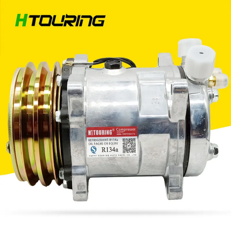 Sanden 508 SD508 5H14 компрессор 12V / 24V 2 паз V поясом шкив трактор экскаватор грузовик для