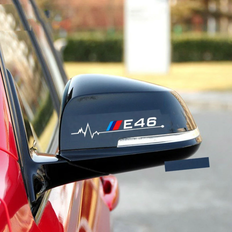 

2 Pcs Car Rearview Mirror Sticker & Decal Accessories for BMW E30 E34 E36 E39 E46 E60 E61 E87 E90 E83 F10 F20 F21 F30 F35