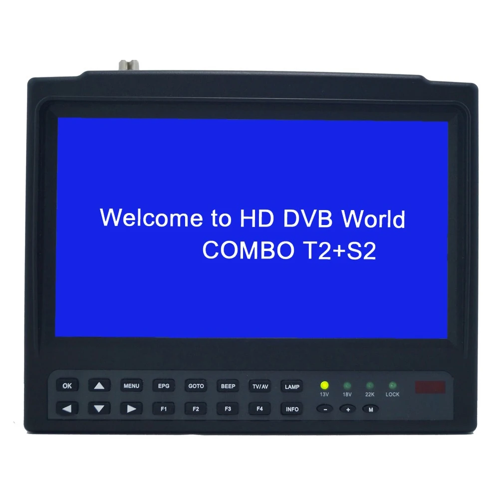 

NEW KPT-716S/T PLUS 7 inch1080P HD Digital Satfinder DVB-T2 DVB-S2 AHD CCTV HEVC Satellite Finder Meter Receiver LCD Screen