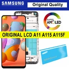 100% оригинал A11 ЖК-дисплей с рамкой для Samsung Galaxy A11 A115F A115FDS дисплей сенсорный экран дигитайзер сборка запасные части