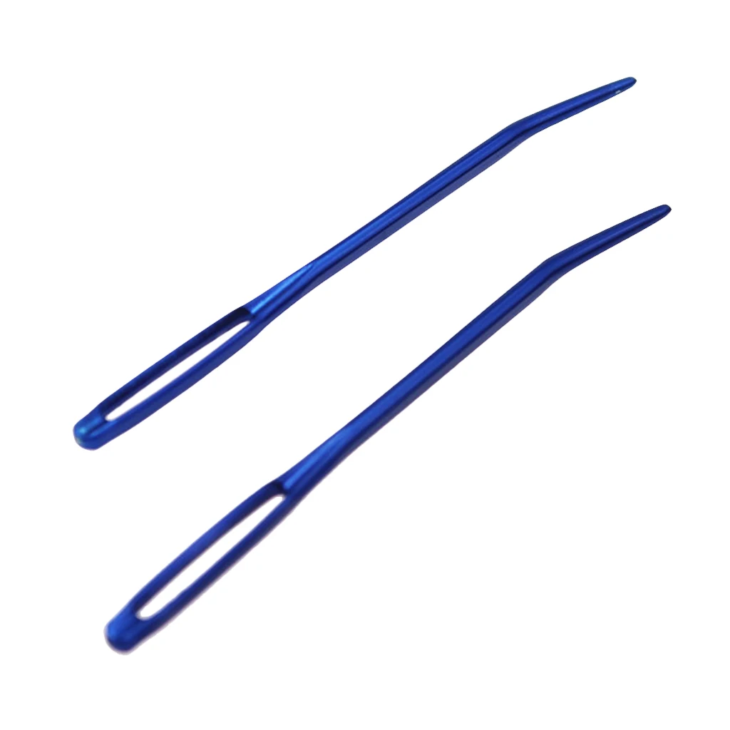 

2pcs Aluminium Large Eye Bent Tapestry Darning Needle Safety Sewing Needles