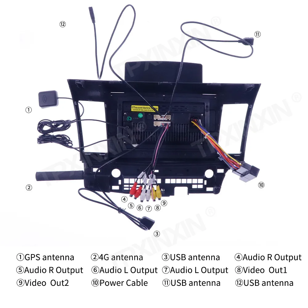 저렴한 안드로이드 무선 카플레이 터치 스크린 범용 스테레오 수신기 128G, 자동차 라디오 MP3 플레이어 라디오