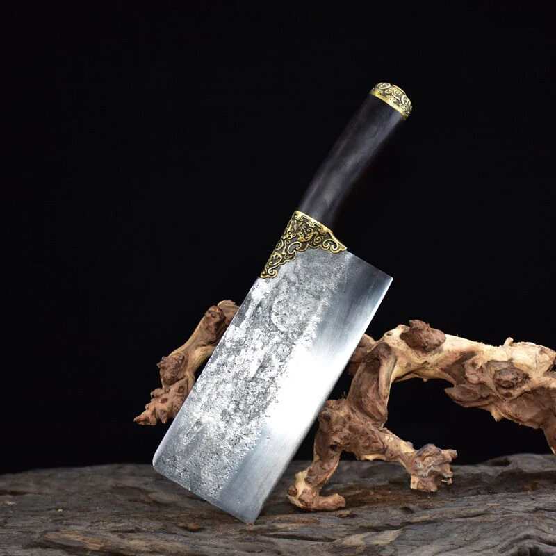 Chopping knife Household bone chopping knife Longquan hand-forged chef knife with sharp edge and double-purpose knife