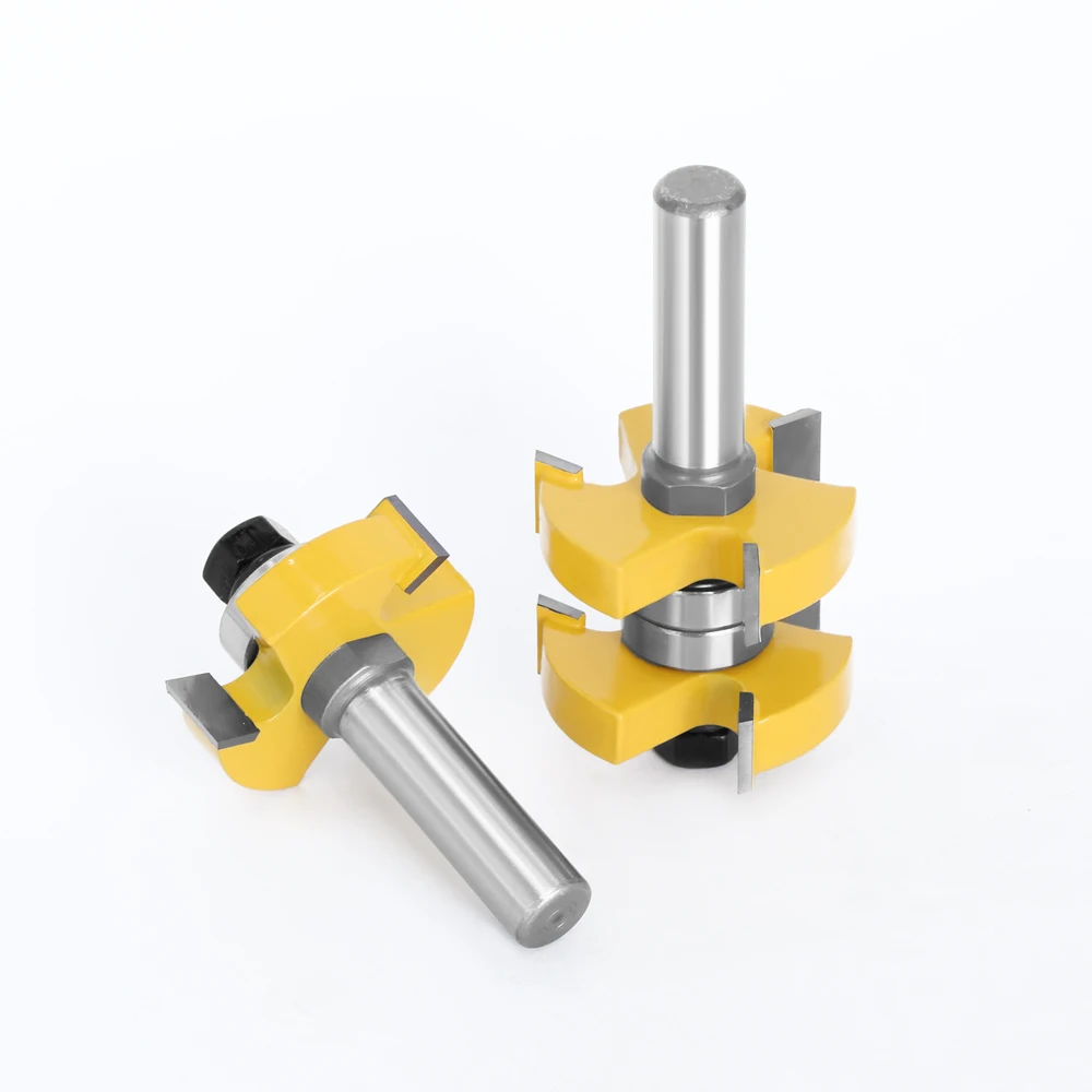 Комплект фрез с пазовым концом комплект из 2 насадок 12 мм 1/2 дюйма 1-1/2 для работ по