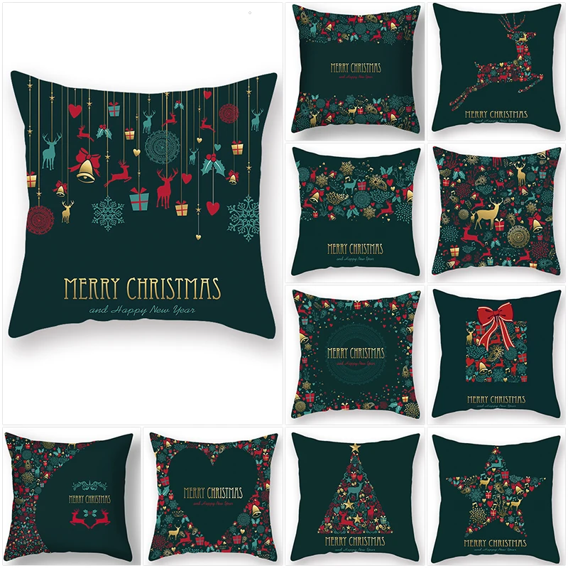 

Christmas Pillow Case Home Merry Christmas Decorations Christmas Ornaments Green Personality Christmas Gifts Happy New Year 2022