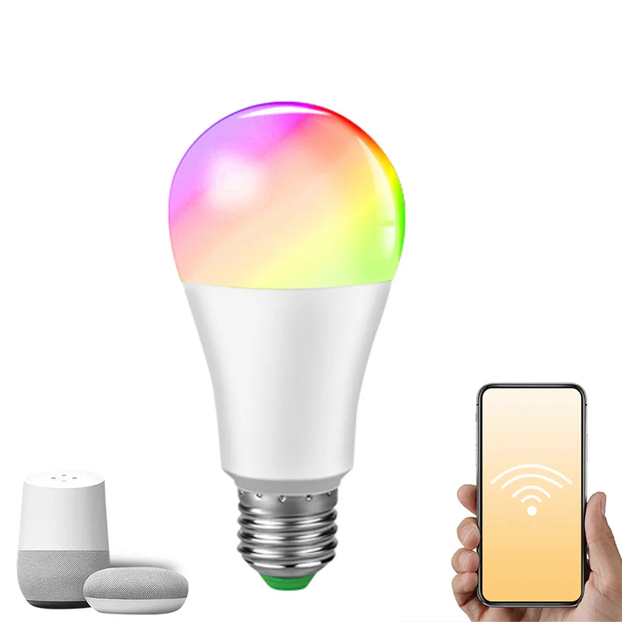 Умная Светодиодная лампа E27 с поддержкой Bluetooth Wi-Fi 15 Вт | Освещение