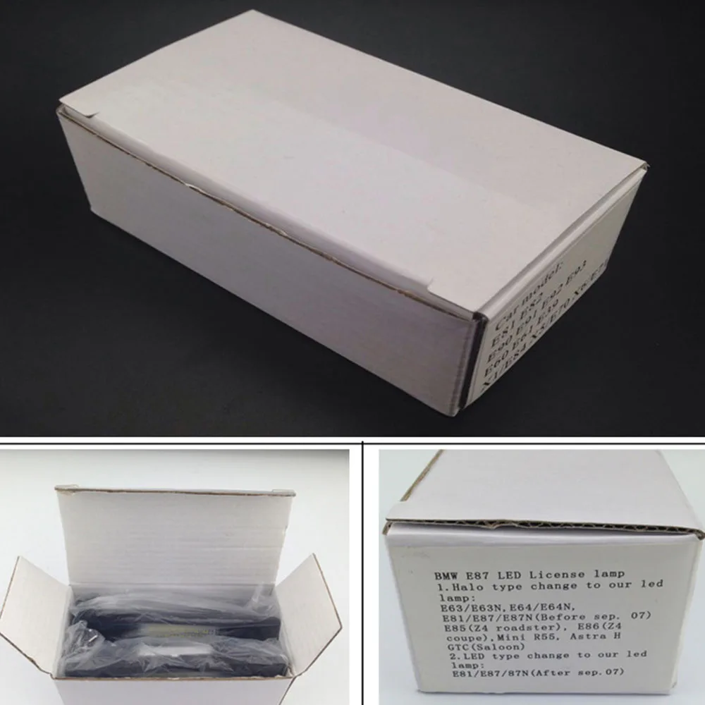 2 шт. светодиодный фонарь для номерного знака автомобильные задние аксессуары