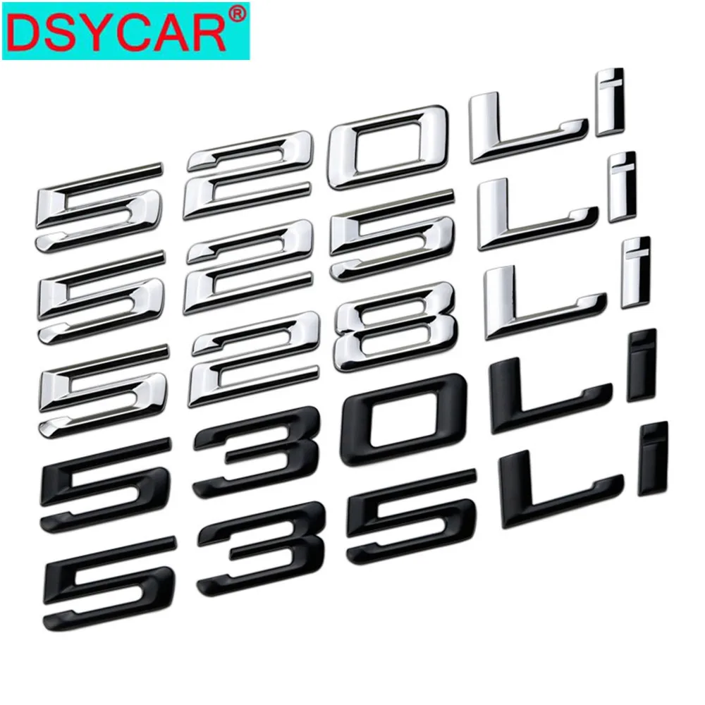 DSYCAR 1 шт. 3D металлический 535LI 525LI 530Li автомобильный значок эмблема бокового крыла