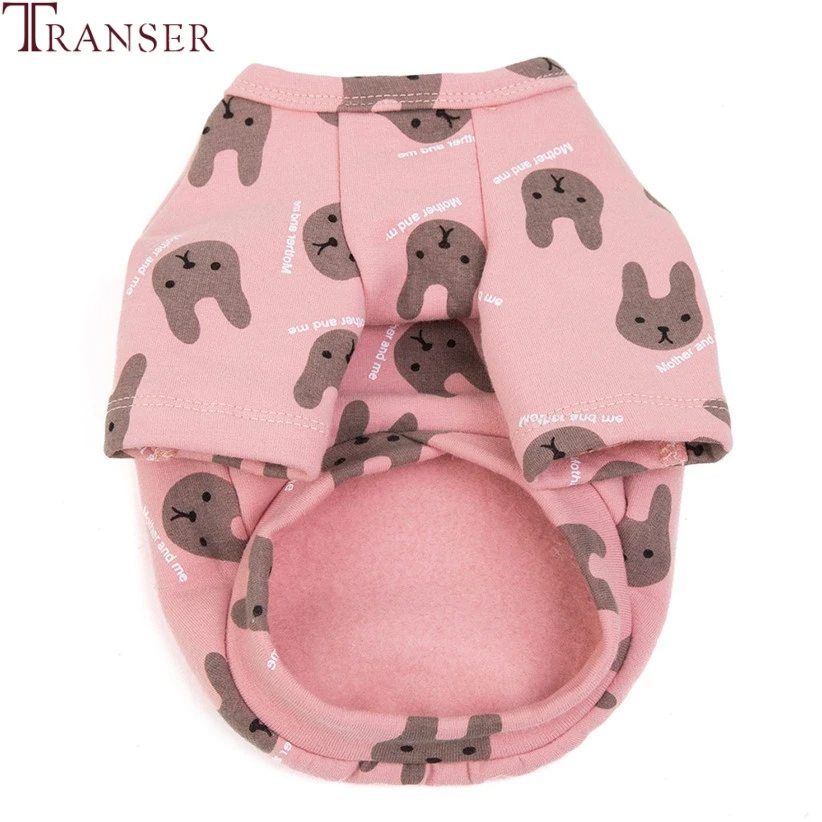 Transer хлопковая одежда для собак с милым кроликом из мультфильма сезон осень весна