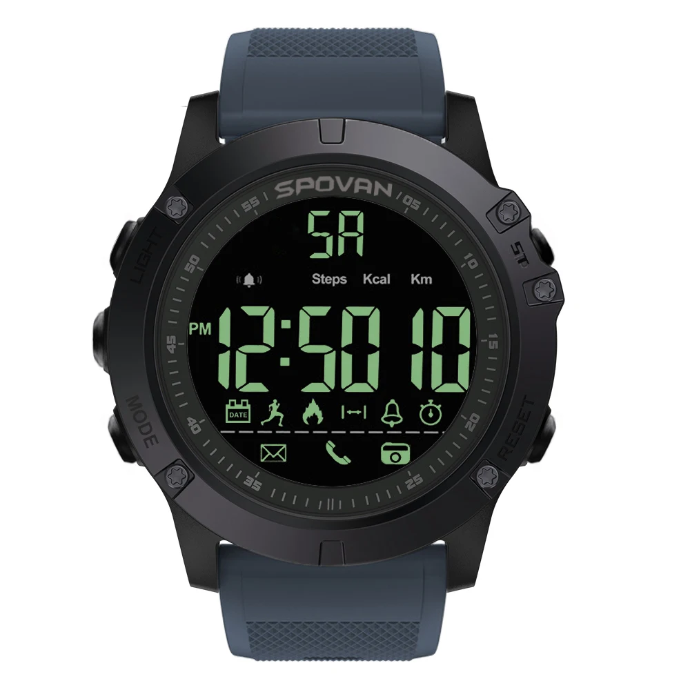 Outdoor Digital Smart Sport Watch for Men with Pedometer Wrist iOS and Android 50M Waterproof | Спорт и развлечения