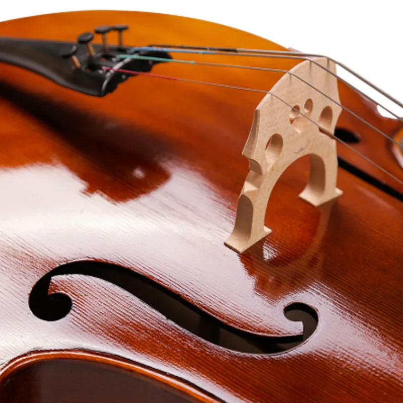 Полноразмерный матовый Виолончель античный натуральный пламенный