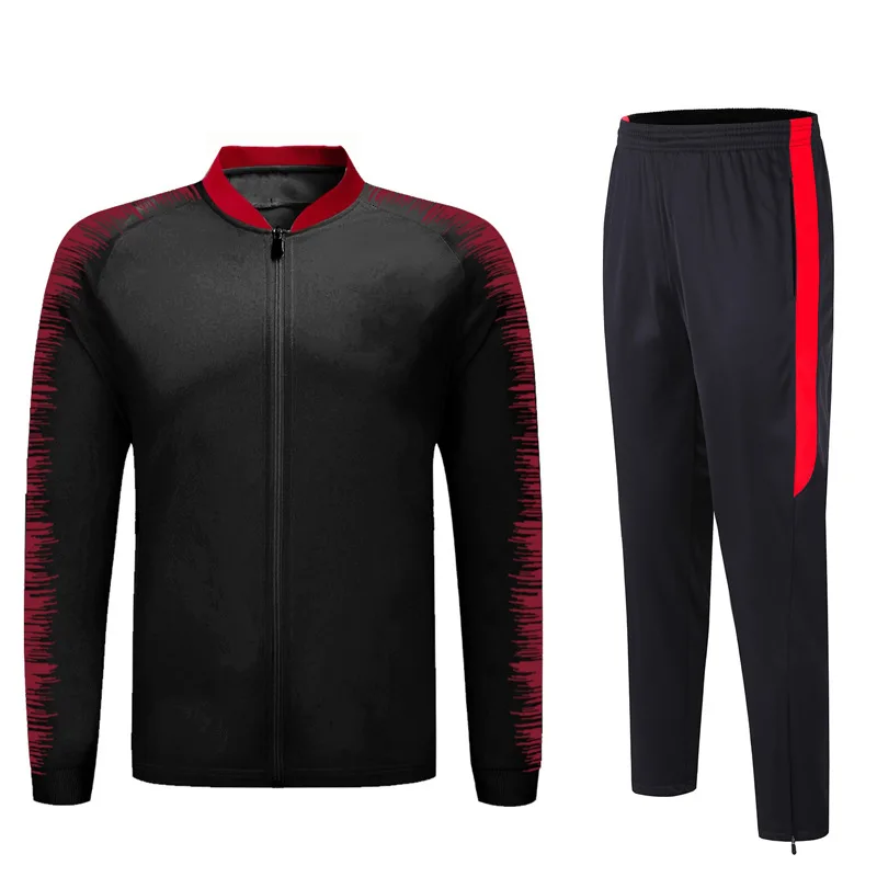 black Спортивный костюм для женщин, комплект из 2 предметов, Мужская одежда, футбольный костюм, Мужская школьная форма, спортивные костюмы, спортивный костюм для бега, беговая дорожка, костюм - Цвет: black