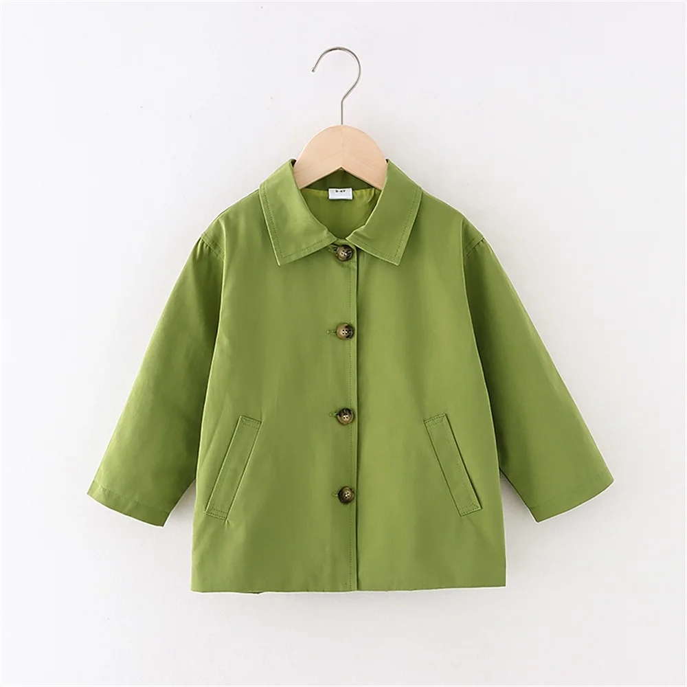 

2021 г., куртка из 100% хлопка для маленьких мальчиков, воротник с лацканами, карманная пуговица, сплошная куртка