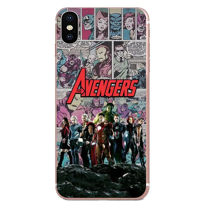 Мягкий художественный принт с логотипом комиксов Marvel для Galaxy Note 10 A10E A10S A20S A30S A40S