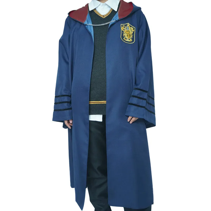 Волшебные фокусы Косплей Костюм Поттер халат Плащ Ravencla Gryffindo Hufflepuf Слизерин