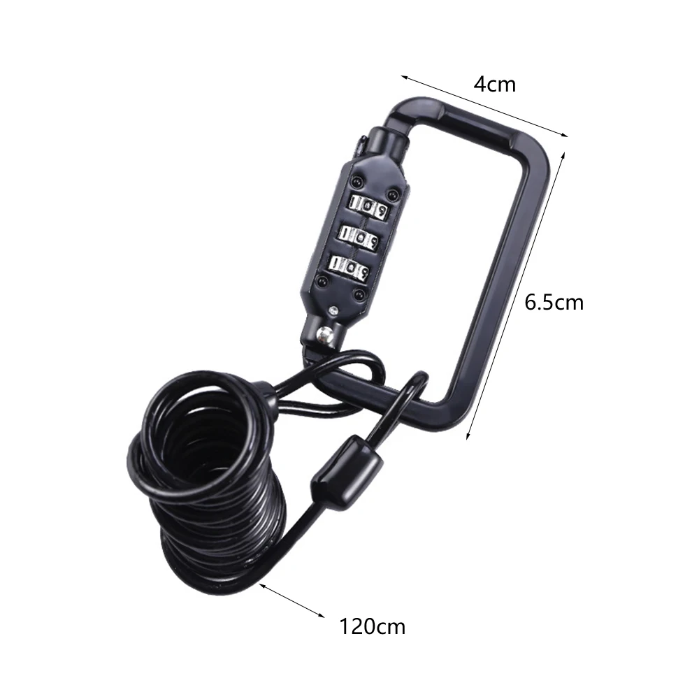 

Bike Cable Lock Anti Theft Heavy Duty Portable Alloy Bicycle Password Combination Lock Cable for Motorcycle MTB Helmet