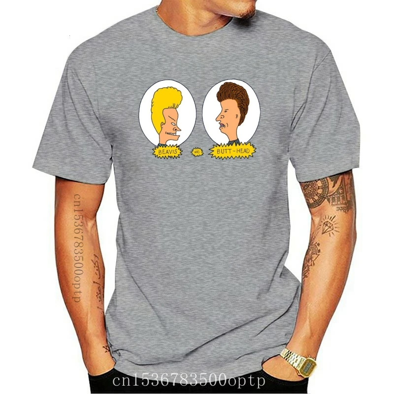 

Новинка, забавная Мужская черная футболка Beavis с мультяшным рисунком, размер S-3Xl, Юмористическая футболка