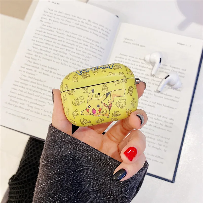 4 Чехол для Airpods Pro, роскошный чехол с 3D милым мультяшным Пикачу, чехол с Bluetooth для наушников, чехол для AirPods 3, чехол, fundas Coque - Цвет: 4