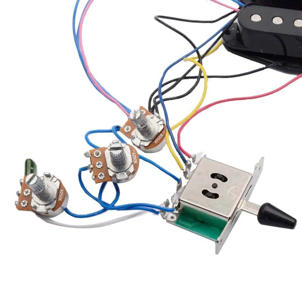 

5-way Wiring Harness Black Electric Guitar For ST Series Instrument Musical