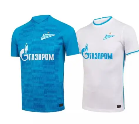 

20/21 FC Zenit Soccer Jersey 2021 2022 Home Away AZMOUN DZYUBA OZDOEV Soccer Shirt Away KOKORIN football uniform