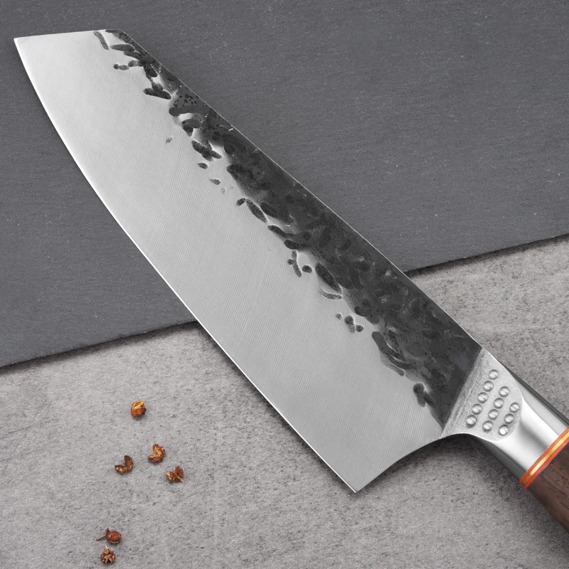 Нож мясника 7 дюймов кованый резец из углеродистой стали универсальные шеф ножи