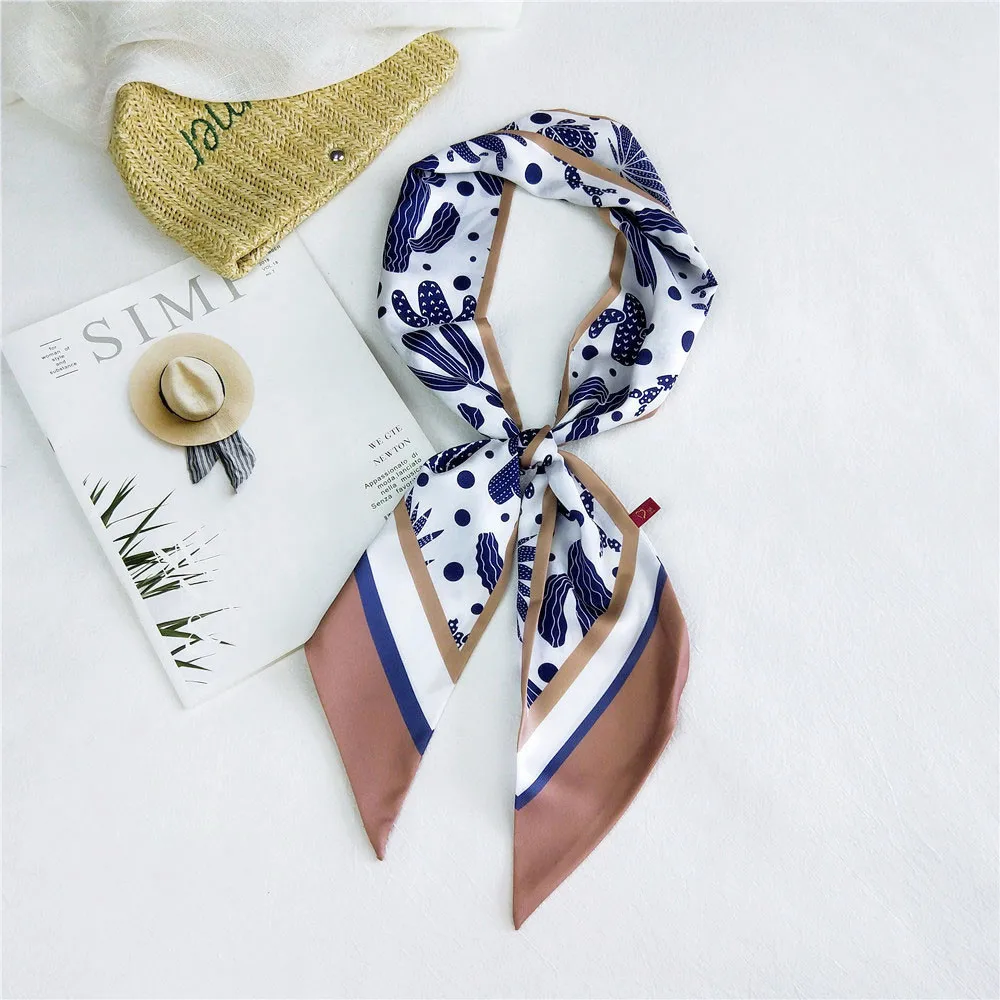 

Роскошный шелковый шарф, Женский дизайнерский ремень с принтом головы, стильный ремешок для часов