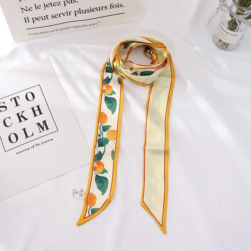 Шарфы 200 см маленький длинный узкий модный шарф на весну и осень Летний Тонкий