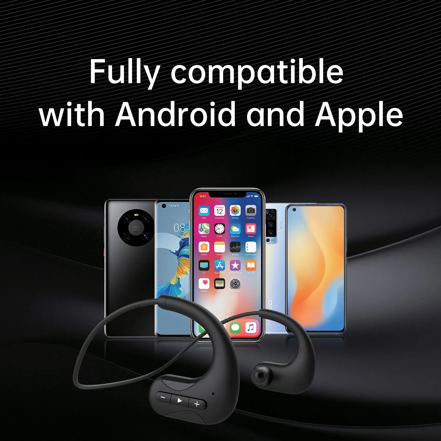 DOSII Новинка IPX8 водонепроницаемый телефон Bluetooth 5 0 беспроводные гарнитуры 8 Гб MP3