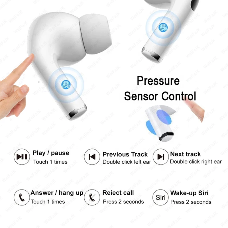 Оригинальные Apple AirPods Pro 3 TWS беспроводные наушники Bluetooth игровая гарнитура для Xiaomi