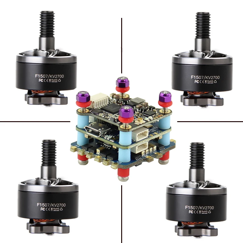 Combo 2 T-Motor F1507 1507 2700KV мотор Foxeer razer Micro Gemfan 3028 реквизит мини Летающая башня для радиоуправляемого дрона FPV Racing CineWhoop BetaFPV - Цвет: Combo 2