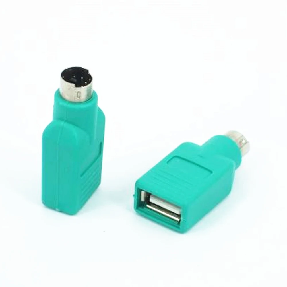 1 шт. USB женский для PS2 PS/2 Мужской адаптер высокого качества конвертер Универсальная клавиатура мышь Мыши аксессуары женский для PS2 PS/2 Мужской