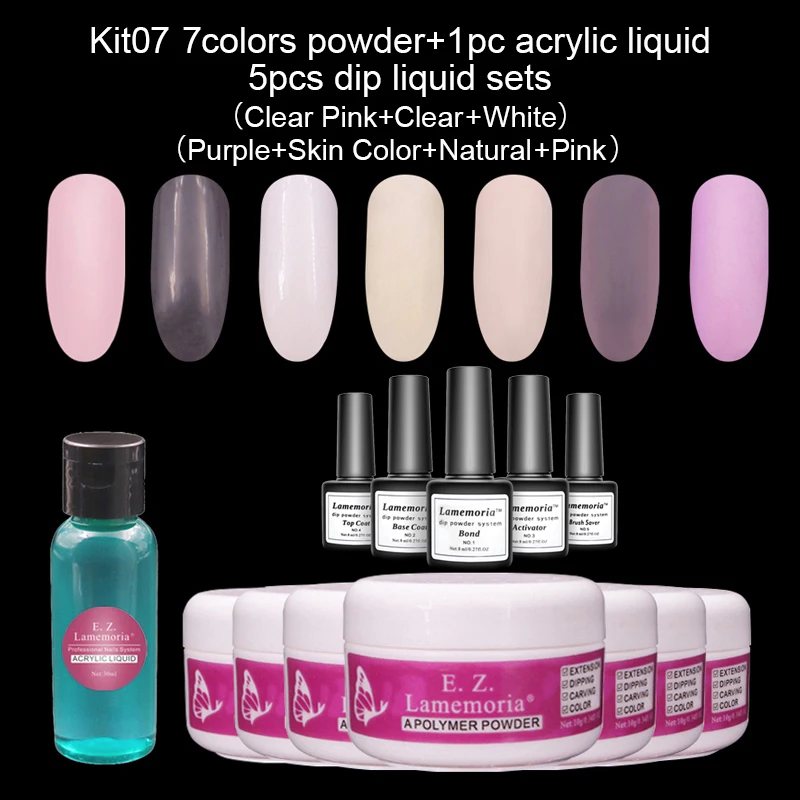 6 шт. акриловая пудра для наращивания ногтей | Красота и здоровье