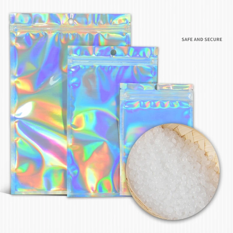 Полупрозрачные пакеты с замком на молнии голографический пакет для хранения
