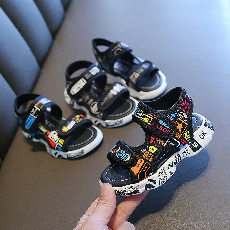 

Boys Sandals Children's Soft-soled New Summer Shoes 1-7 Years Old Boys and Girls Baby Kids Sandals KSS13