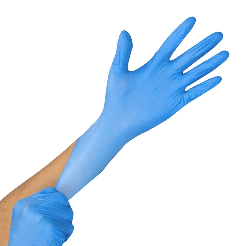 

100Pcs Household Cleaning Washing guantes 100 Disposable Mechanic Gloves Nitrile Laboratory Nail Art Anti-Static Gloves