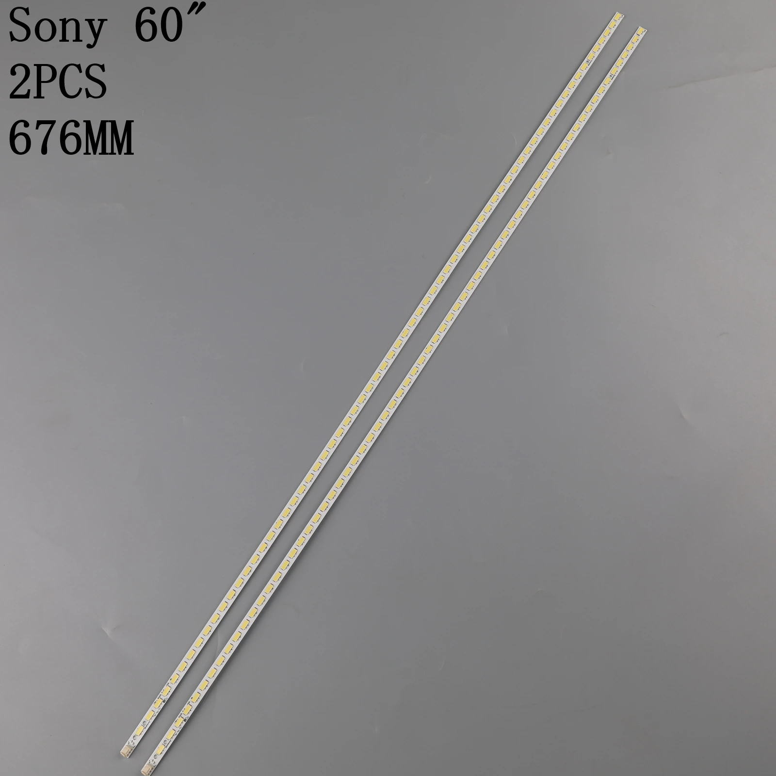 

2pcs 676mm LED Backlight Lamp strip 68leds For Sony 60" TV LE60A5000 JE600D3LB4N B1824-0MA01 2012SSP60 60E610E KLV-60EX640