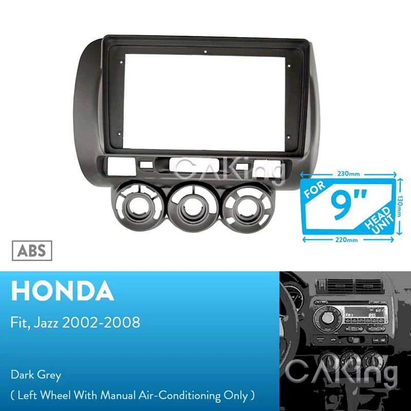 9-дюймовый автомобильный крепление на приборную панель комплект для Honda Fit Джаз