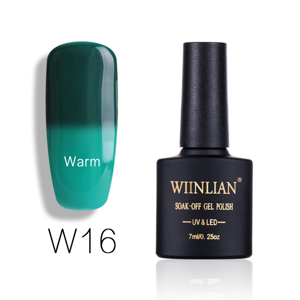 Модный женский отмачиваемый Гель лак для ногтей изменение цвета Сделай Сам